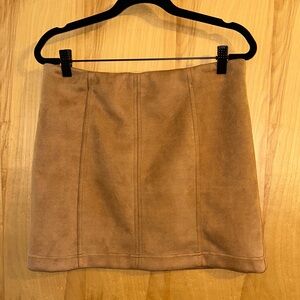 Shinestar Camel Mini Skirt